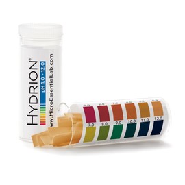 Hydrion pH Strips ph range 1-12 100 strips per vial