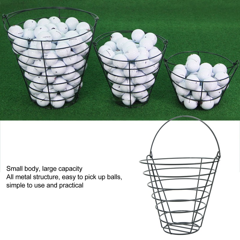 Golf Ball Storage Basket Metal Lightweight Large Capacity Basket Container