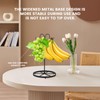 Banana Holder Stand,Stable Banana Holder with Hook &Wider Base,Rust-Proof Metal