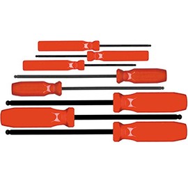 EKLIND 90108 Ball-Hex (allen) Screwdriver - 8pc set SAE Inch Sizes .050-5/32