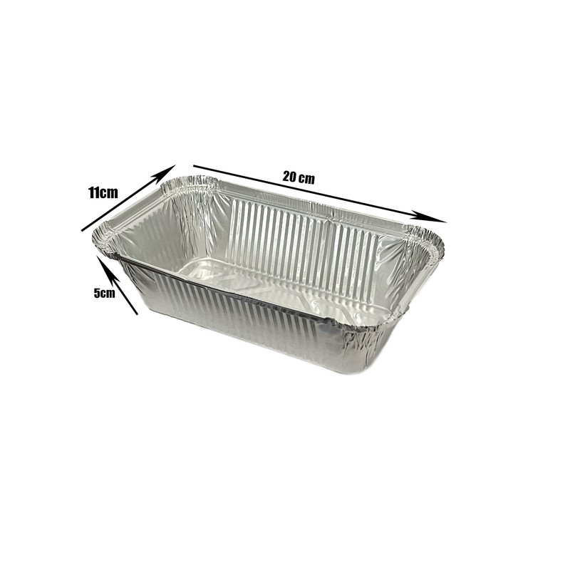 Be4Ever foil containers with lids - Pack of 55 Aluminium