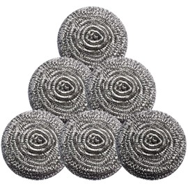 GUEICN Stainless Steel Scrubber Scrubbing Scouring Pad Sponges Clean Pot Pan and Steel Wool for Kitchen Bathroom
