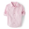 Gymboree,and Toddler Long Sleeve Button Up Shirts,Simple Pink,18-24 Months
