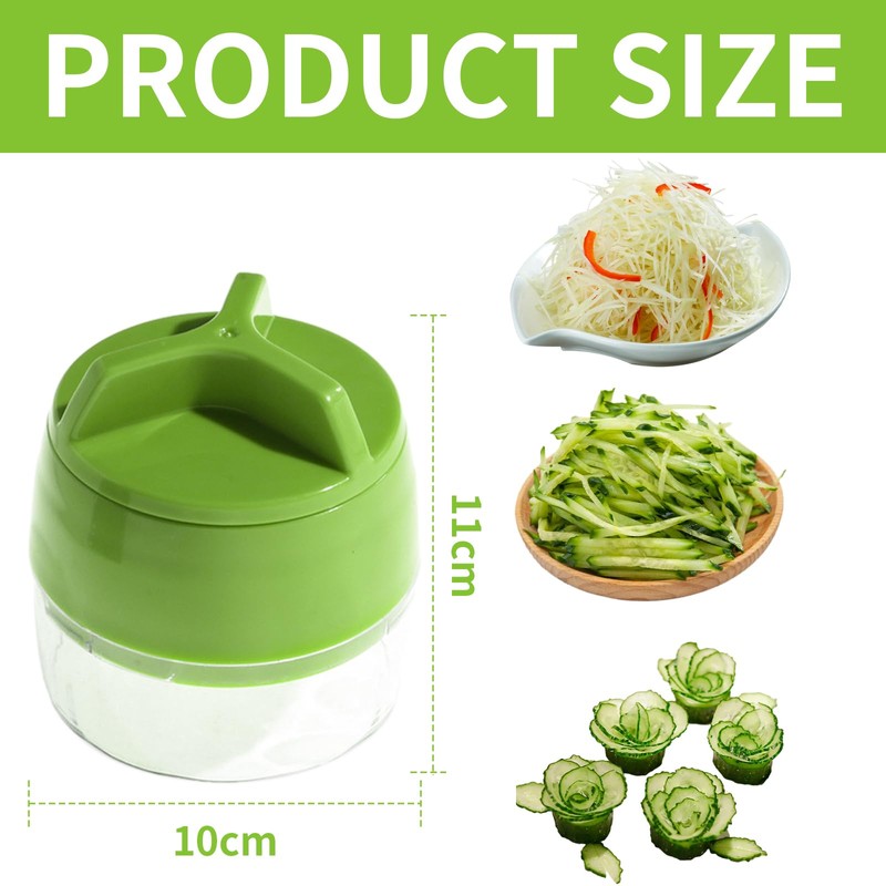 Lithyc Zucchini Pasta Spiral Cutter, Vegetable Spiral Cutter, 4 in