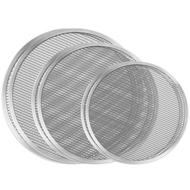 MEIDIV 6 Pack Pizza Screen, 8 in 10in 12in Mesh Pizza Trays for Oven Non Stick, Aluminium Pizza Mesh Screen, Round Pizza Mesh Tray Pizza Baking Tray for Oven
