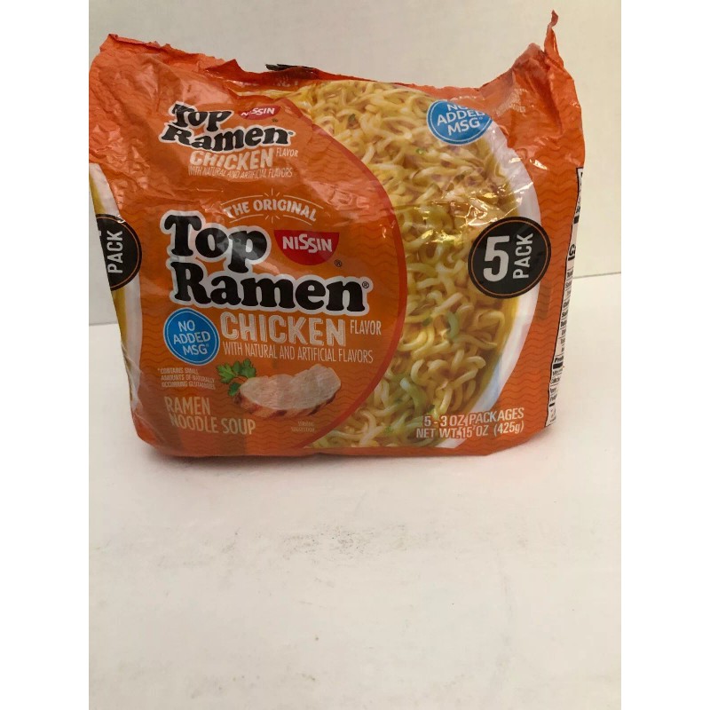 Nissin 1 Ea 5 Pack Nissin Top Ramen Noodle Soup