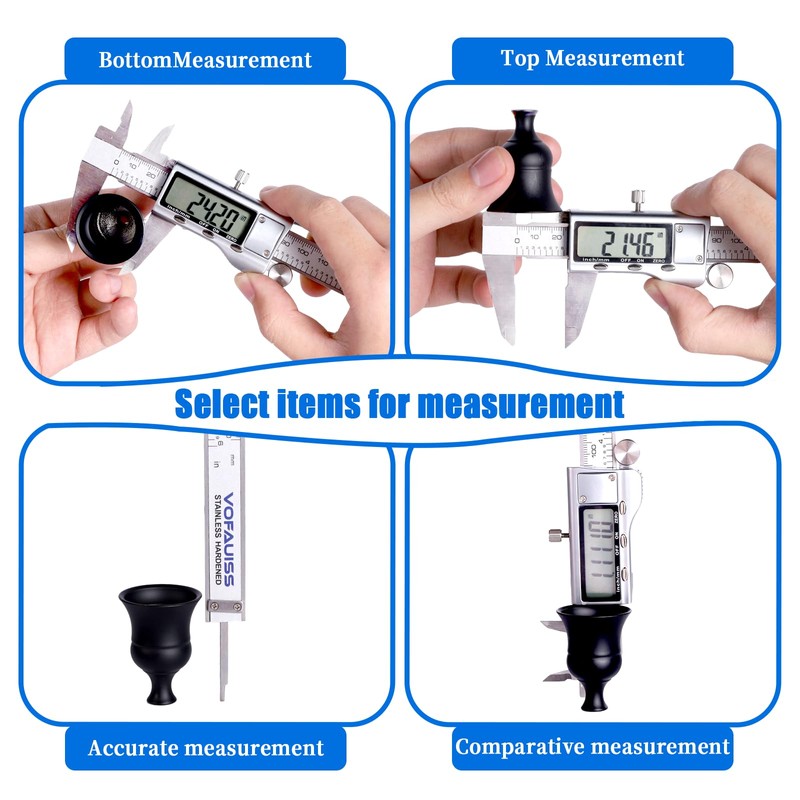 Digital Caliper Measuring Tool,Caliper Measuring Tool with Stainless Steel, Micrometer