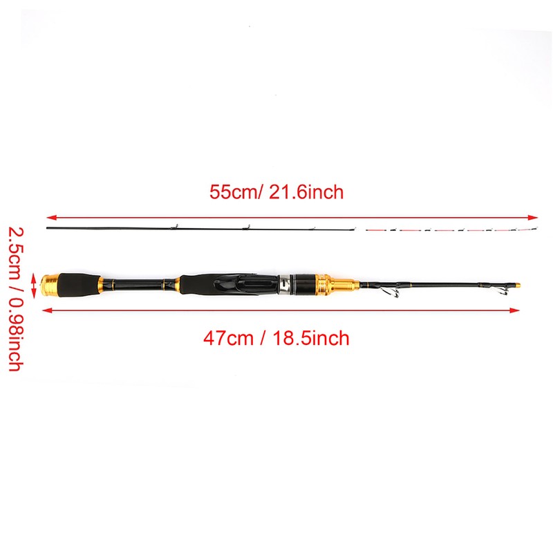 Telescopic Carbon Fiber Ultra light Spinning Casting Rock Sea Fishing