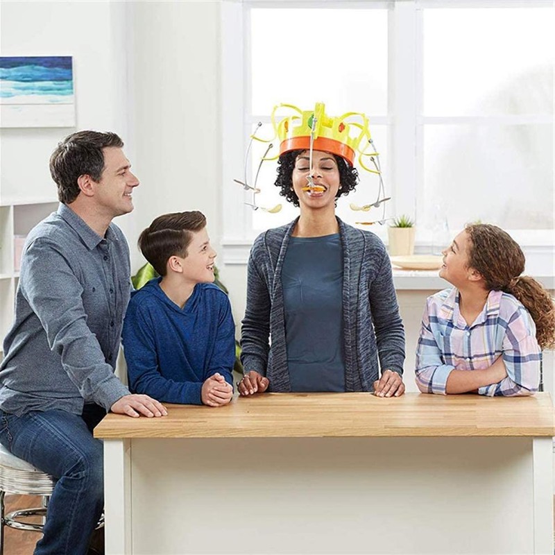 Musical Party Game Toy Rotating Crown Hat Electronic Rotating Crown