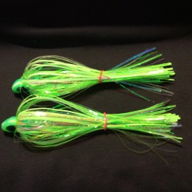 High Percentage 6” Big Eyes Salmon Trolling Flies Pack Of 2- 6” Unrigged