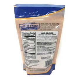 Shiloh Farms - Whole Grain Organic Oat Groats, a Delicious Source of Fiber, 12 Ounce Bags (Set of 2)