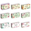 PH PandaHall 90pcs Watercolor Leaves Soap Wrappers, 9 Styles Plant