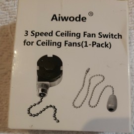 Aiwode Ceiling Fan Switch 3 Speed with Pull Chain New in package