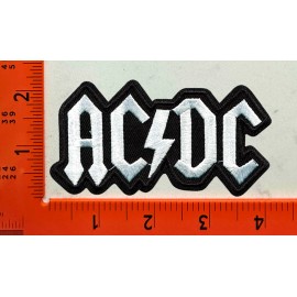 Unbranded AC/DC Patch Embroidered Iron-On Classic Rock Band Logo Music Badge