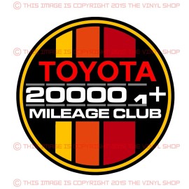 The Vinyl Shop Toyota Decal 200k High Miles Club Tacoma SR5 4X4 4Runner TRD  Tundra Fj Cruiser