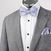 Alizeal Mens Classic Floral Pattern Self-tied Bow Tie and Handkerchief