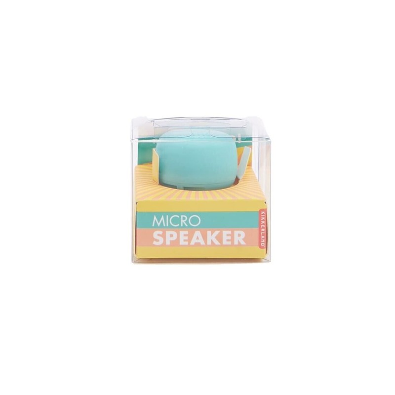 Kikkerland Bluetooth Wireless Micro Mini Speaker Keychain Color Aqua BRAND