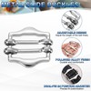 sourcing map 8Pcs Metal Slide Buckles, 15mm Double-Pin Webbing Strap