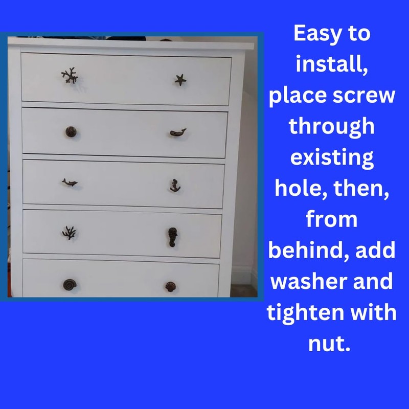 Coral Tree Branch Knob Drawer Pull, Cabinet Dresser (Antique Bronze)