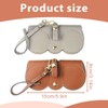 CPJJ 2 Glasses Cases Soft Glasses Case in Brown and