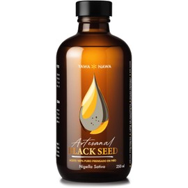 Yawa Nawa Aceite de Semilla Negra Artesanal, Nigella Sativa, Prensado en Frío, 250 ml 3.2% Timoquinona