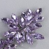 Rumtock Violet Crystal Hair Clip Wedding Bridal Handmade Hair Comb