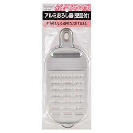 Pearl Metal C-9453 Essential Aluminum Grater with Saucer [Made in Japan]