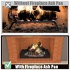 Memrita Fireplace Tray Large Size,Adjustable Ash Pan with Handles for