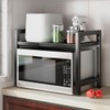 ZrgGea Microwave Stand, Microwave Oven Rack, Expandable Microwave Stand Countertop