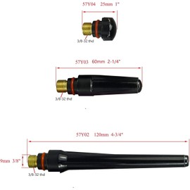 RIVERWELD TIG Back Cap 57Y03 Medium Fit QQ300 PTA DB SR WP 17 18 26 TIG Welding Torch 10pk