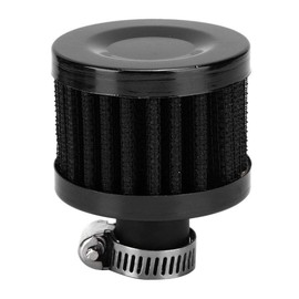Kuuleyn Car Air Filter Air Intake Vent, 13 mm Mini Air Intake Filter Vent, Crankcase Vent, Universal Car Parts for Cars and Motorcycles (Black)