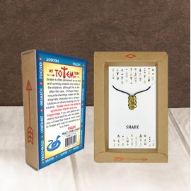 My Totem Tribe Spirit Animal Tribal Bead Necklace Native American Zodiac Unique Symbolic Inspirational Gold Pendant, Gold Plated, No Gemstone