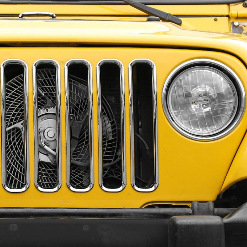 Savadi-Car 7x Front Grill Grille Insert Mesh Trim Kit for