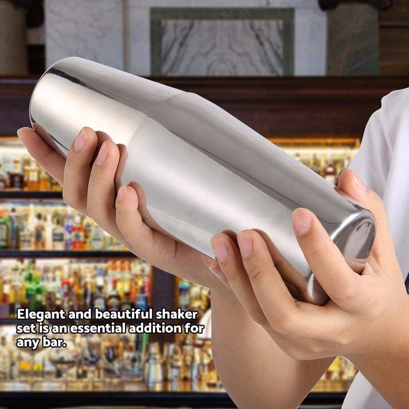 Boston Shaker - Juego de coctelera profesional de acero inoxidable