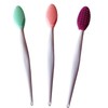 3 Pcs Lip Scrub Brush,Lip Scrubber Exfoliator,Double-Sided Silicone Lip Brush