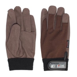 Otafuku Gloves Artificial Leather Gloves Next One [Artificial Leather Upper: Polyester Microfiber Synthetic Leather] K-41 Brown L Size [5 Pairs]