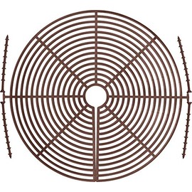 ABUS Blumentopfgitter Noah Pflanzenschutzgitter - schützt die Pflanzeerde vor Tieren und Kindern - bis zu 30 cm Durchmesser - braun - 73158