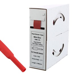 Heat Shrink Tubing 5 m 12.7 mm > 6.4 mm Red
