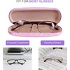 ZONLY Eyeglasses Case,(4 Piece) Unisex Hard Shell Eyeglasses Cases Protective