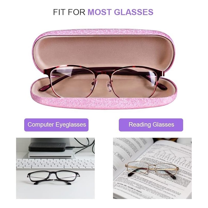 ZONLY Eyeglasses Case,(4 Piece) Unisex Hard Shell Eyeglasses Cases Protective