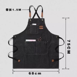 Mandil Barbero Delantal Estilista Porta-utensilios Bpro Dp