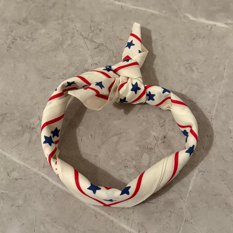 The Peacock Crew Patriotic USA Bandana in Premium Cotton for