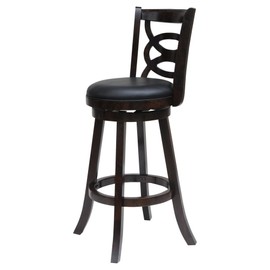 Boraam Siena 24" Swivel Counter Stool in Cappuccino Finish