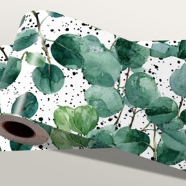 IOHEFY Green Mosaic Wallpaper Border 196x4 Inch Peel and Stick Wall Border Removable Vinyl Wall Trim Geometric Pattern for Kitchen Bathroom Laundry Room Home Decor