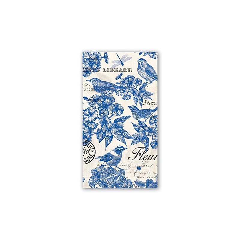 Michel Design Works 15 Zählen 3-lagig Papier Hostess Servietten, indigo