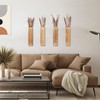 Sawoake Wooden Wall Planter Set of 4 - Modern Home