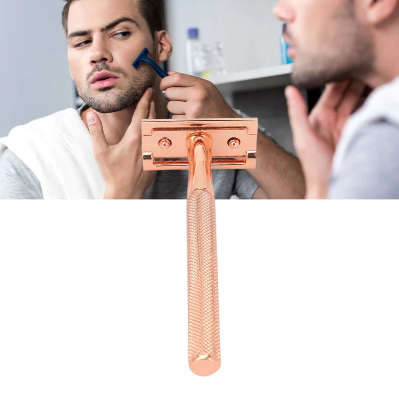 Manual Pocket Beard Trimmer Metal Vintage Double Sided Manual Facial