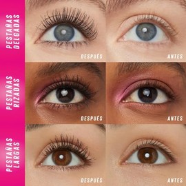 Maybelline Lash Sensational Firework, Mscara de Pestaas a Prueba de Agua con Pro Vitamina B5, Cerdas Flexibles, 24 h de Duracin, Tono Negro, 8.75 ml  