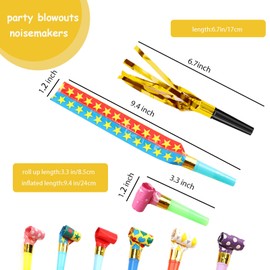 37 Pieces Blow Dragon Set Gold Noisemakers Funny Party Horns Birthday Blowers Party Blowers Noisemakers Party Blowers Noise Makers Party Favors