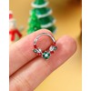 Jeween Red Septum Ring CZ Cartilage Earring 16G Daith Hoops